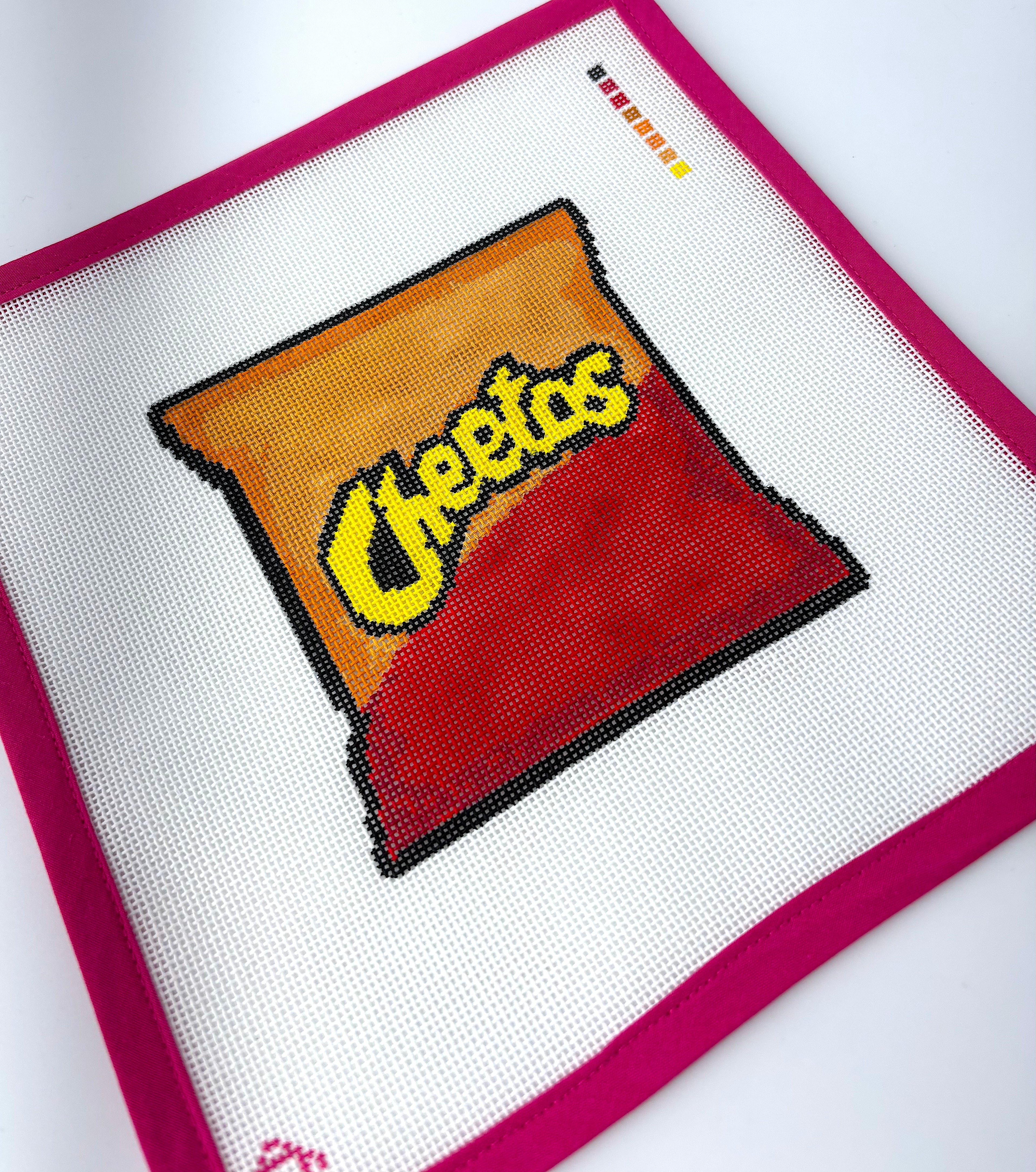 Cheetos Ornament Needlepoint Canvas