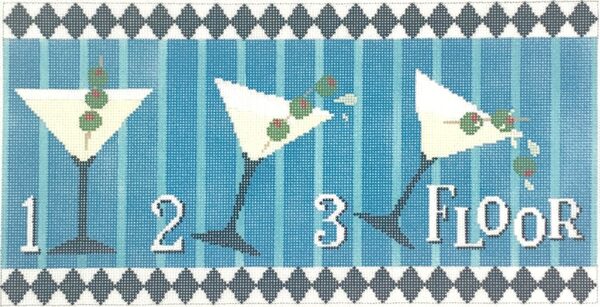 3 Martini Floor by Janice Holden Designs