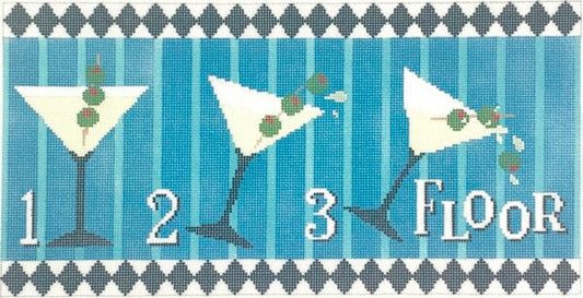 3 Martini Floor by Janice Holden Designs