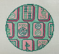 Mah Jong round (Painted Stitch)