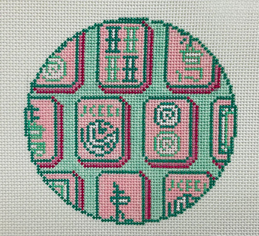 Mah Jong round (Painted Stitch)