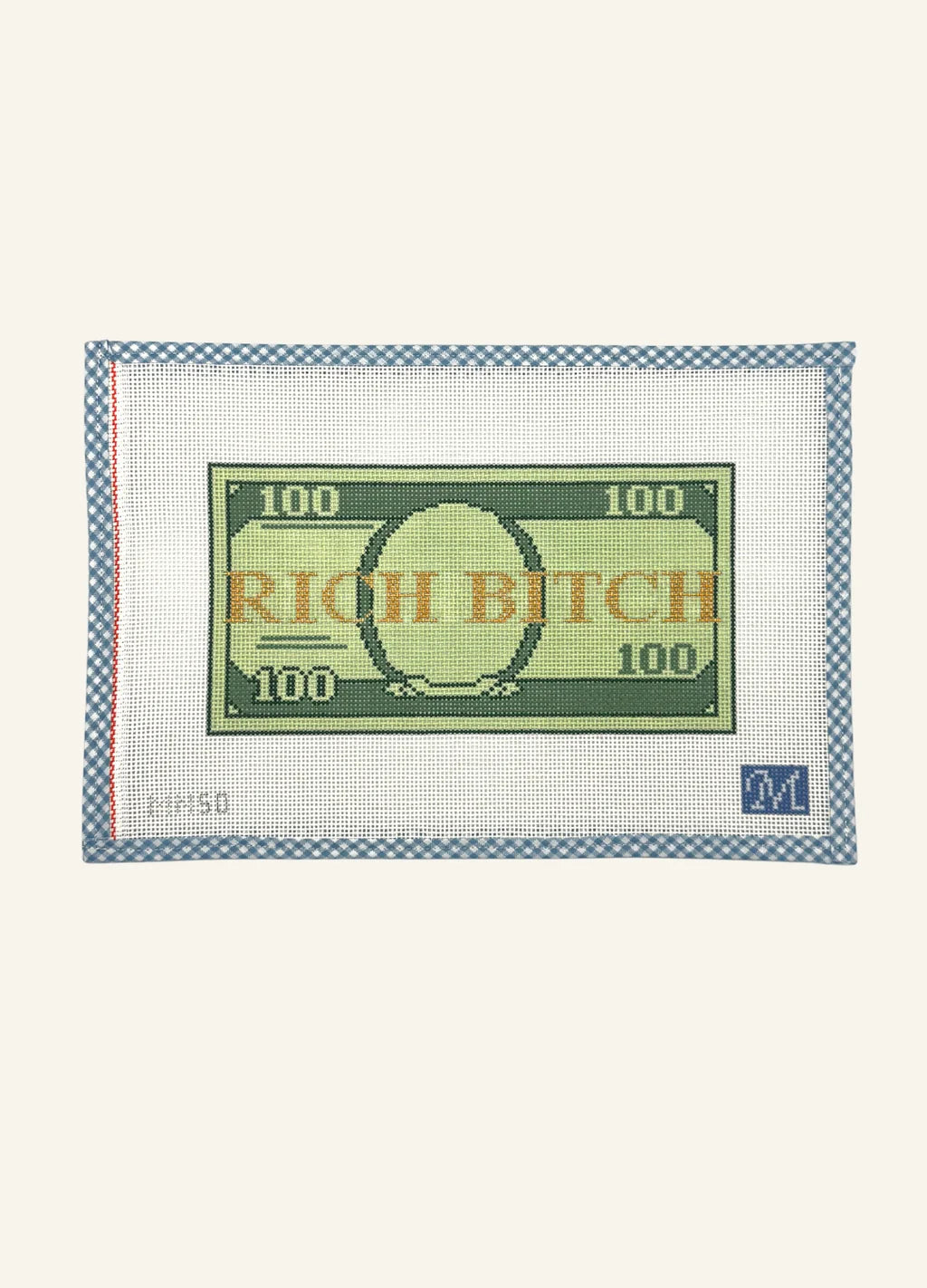 Rich Bitch Needlepoint Canvas