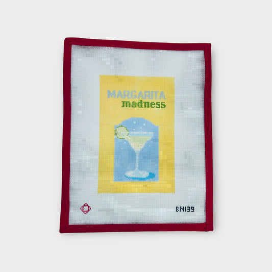 Margarita Madness Needlepoint Clutch Insert Canvas