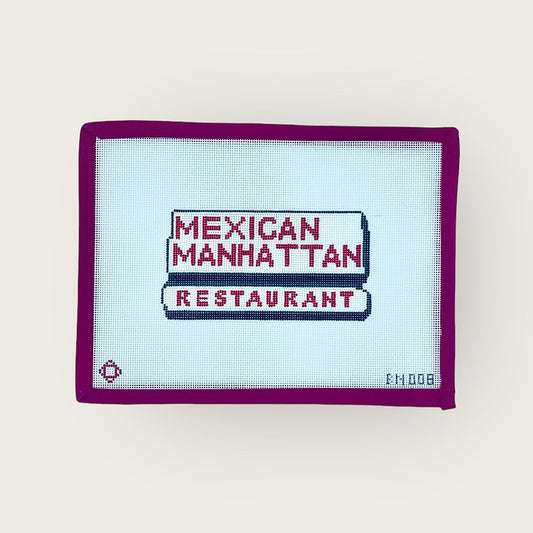 Mexican Manhattan Restaurant Ornament - Bexar Needleworks