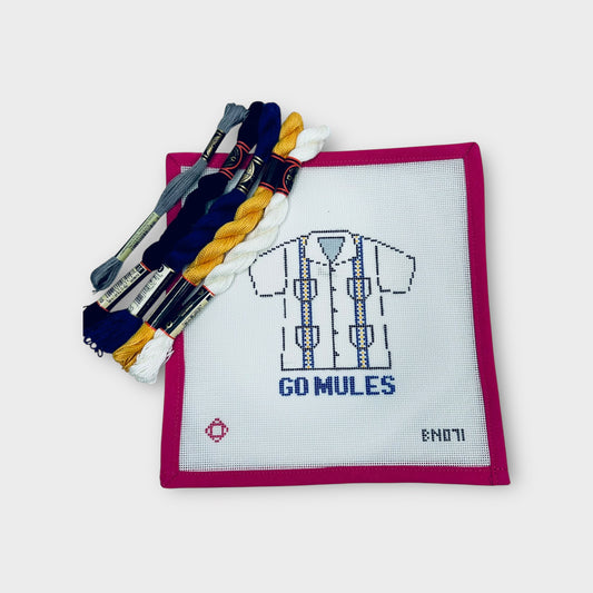 Alamo Heights Guayabera Needlepoint Ornament Canvas