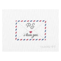 PS I LOVE YOU Envelope Needlepoint Ornament Canvas