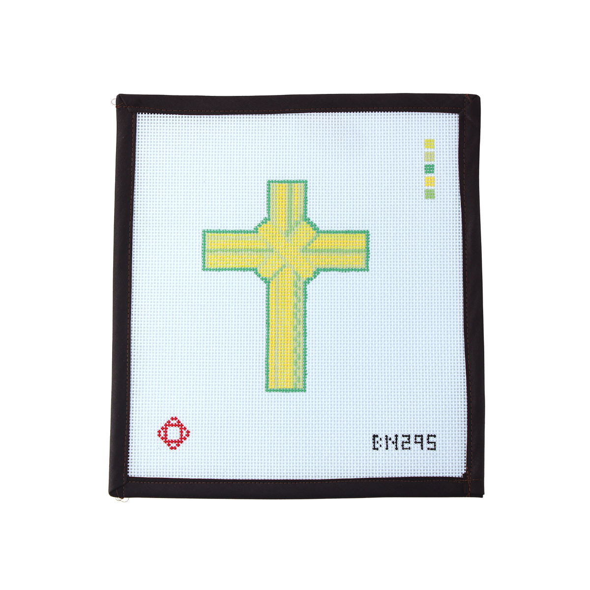 Palm Sunday Cross Needlepoint Ornament Canvas