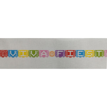 Papel Picado Fiesta Needlepoint Belt Canvas - Bexar Needleworks