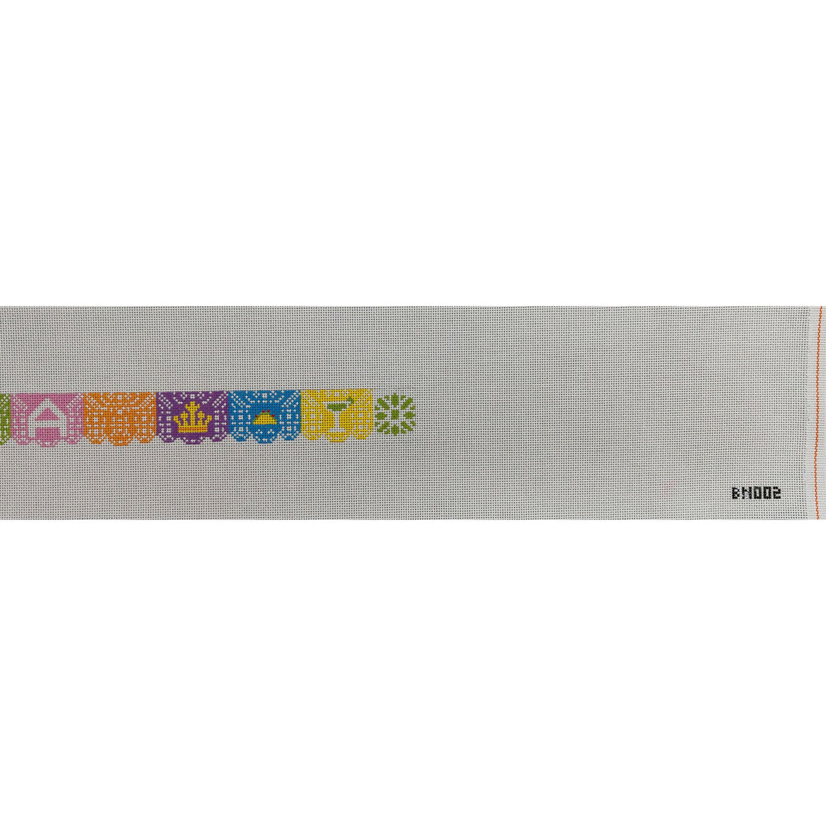 Papel Picado Fiesta Needlepoint Belt Canvas - Bexar Needleworks