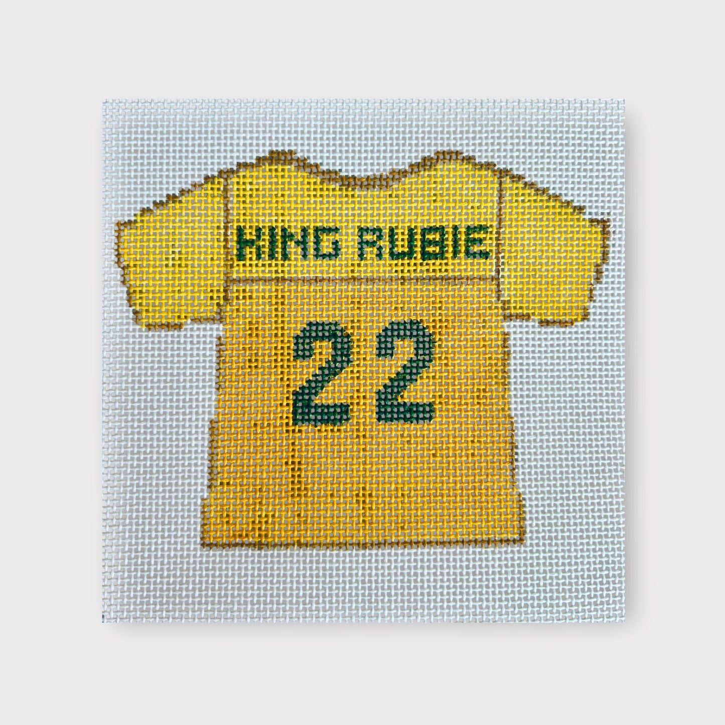 Baylor Line Jersey Two Part Needlepoint Ornament Canvas