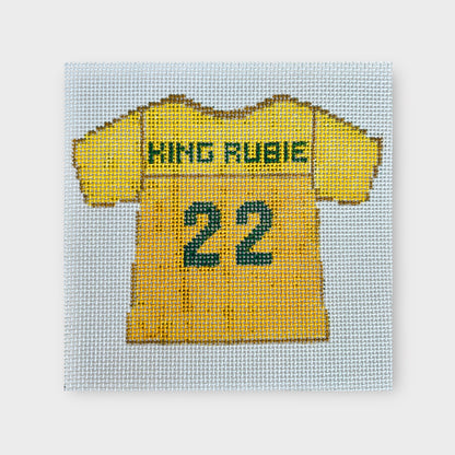 Baylor Line Jersey Two Part Needlepoint Ornament Canvas