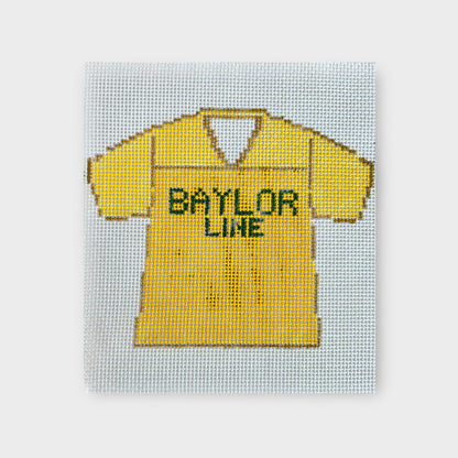 Baylor Line Jersey Two Part Needlepoint Ornament Canvas