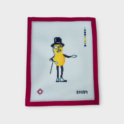 Mr. Peanut Needlepoint Ornament Canvas