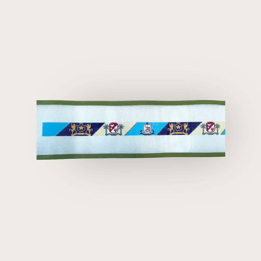 Trifecta: OOA, GERMAN, and TEXAS CAVALIER Needlepoint Belt Canvas