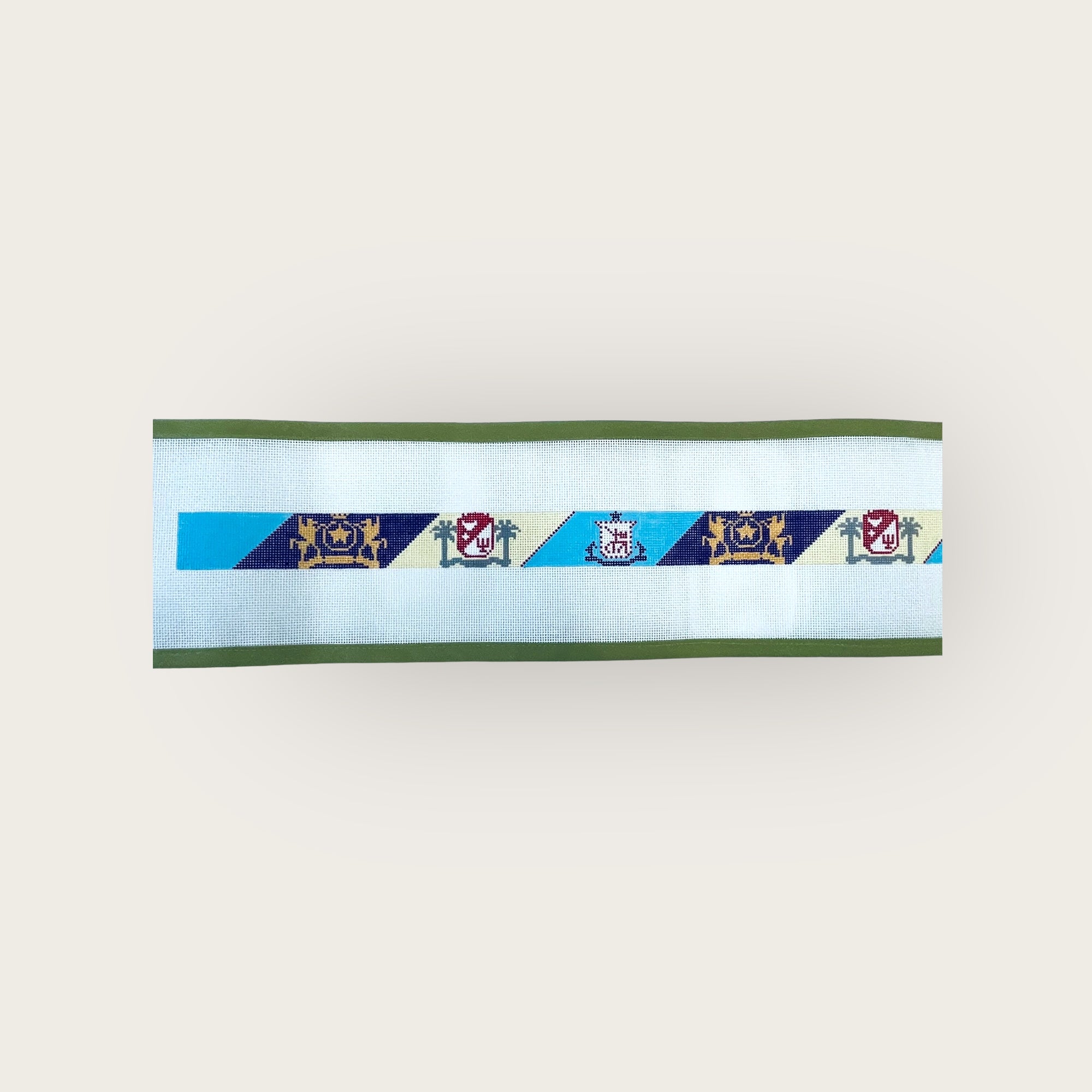 Trifecta: OOA, GERMAN, and TEXAS CAVALIER Needlepoint Belt Canvas