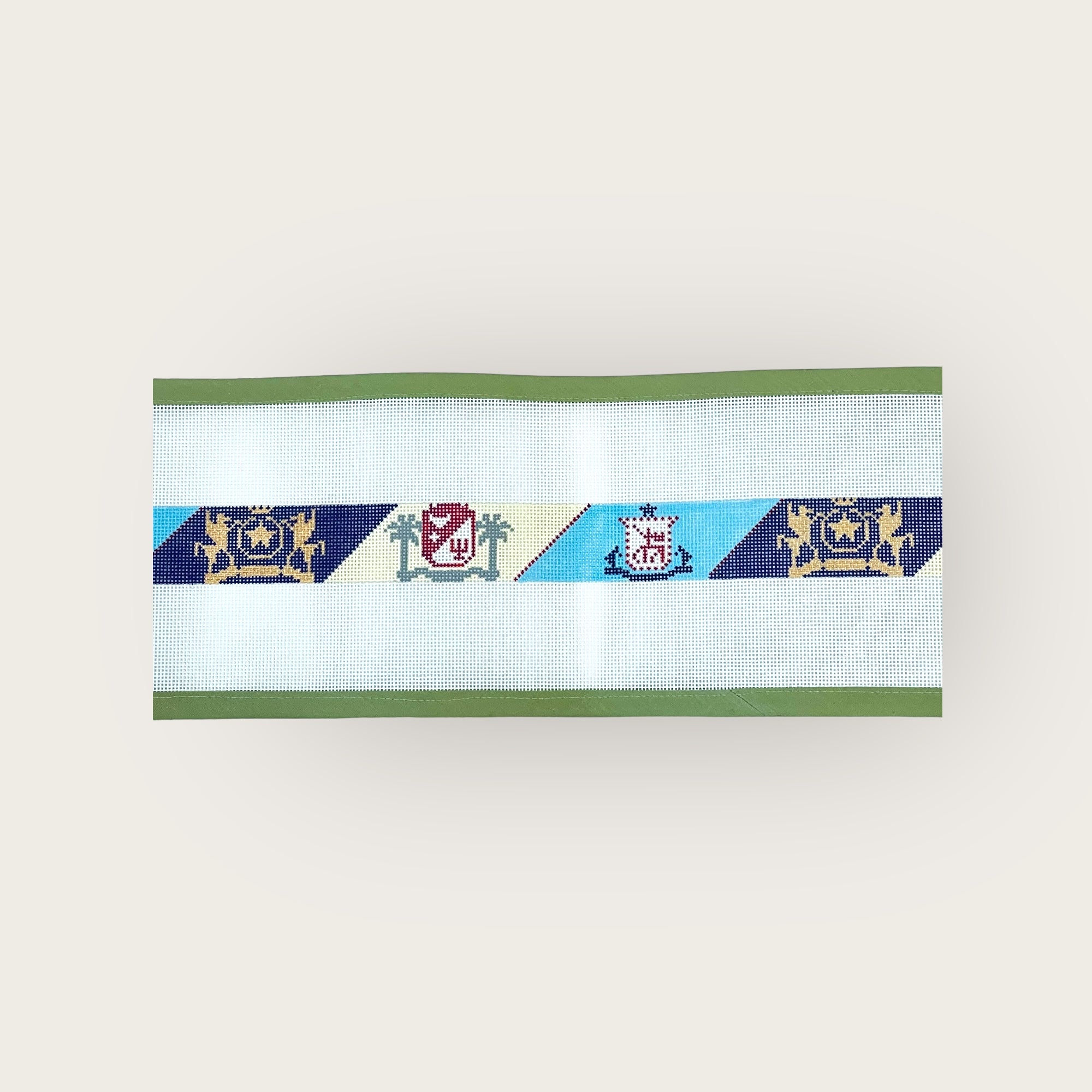 Trifecta: OOA, GERMAN, and TEXAS CAVALIER Needlepoint Belt Canvas