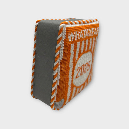 2025 WHATAYEAR Table Tent Needlepoint Ornament Canvas