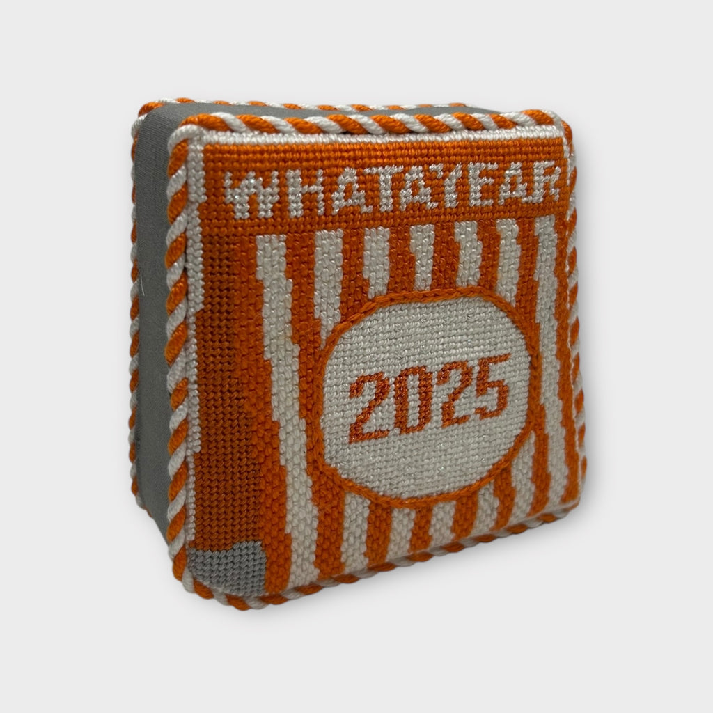 2025 WHATAYEAR Table Tent Needlepoint Ornament Canvas