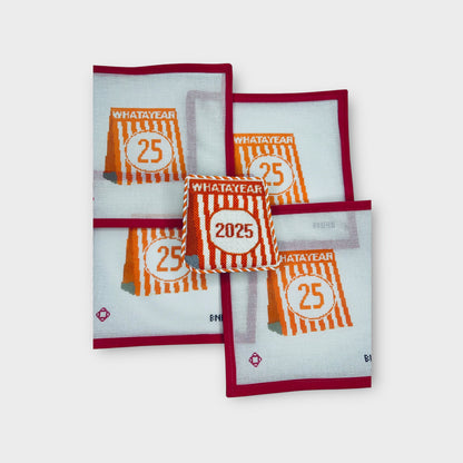 2025 WHATAYEAR Table Tent Needlepoint Ornament Canvas