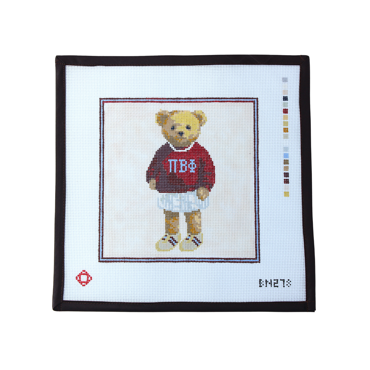 Pi Beta Phi Bear Needlepoint Canvas