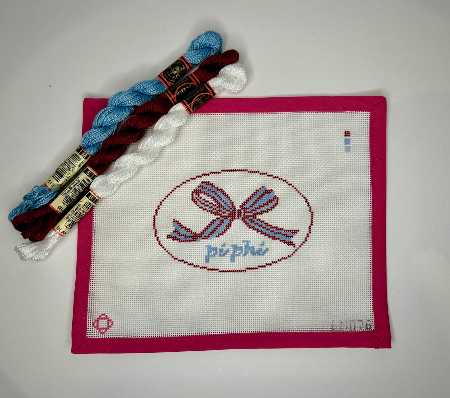 Pi Phi Needlepoint Ornament Canvas