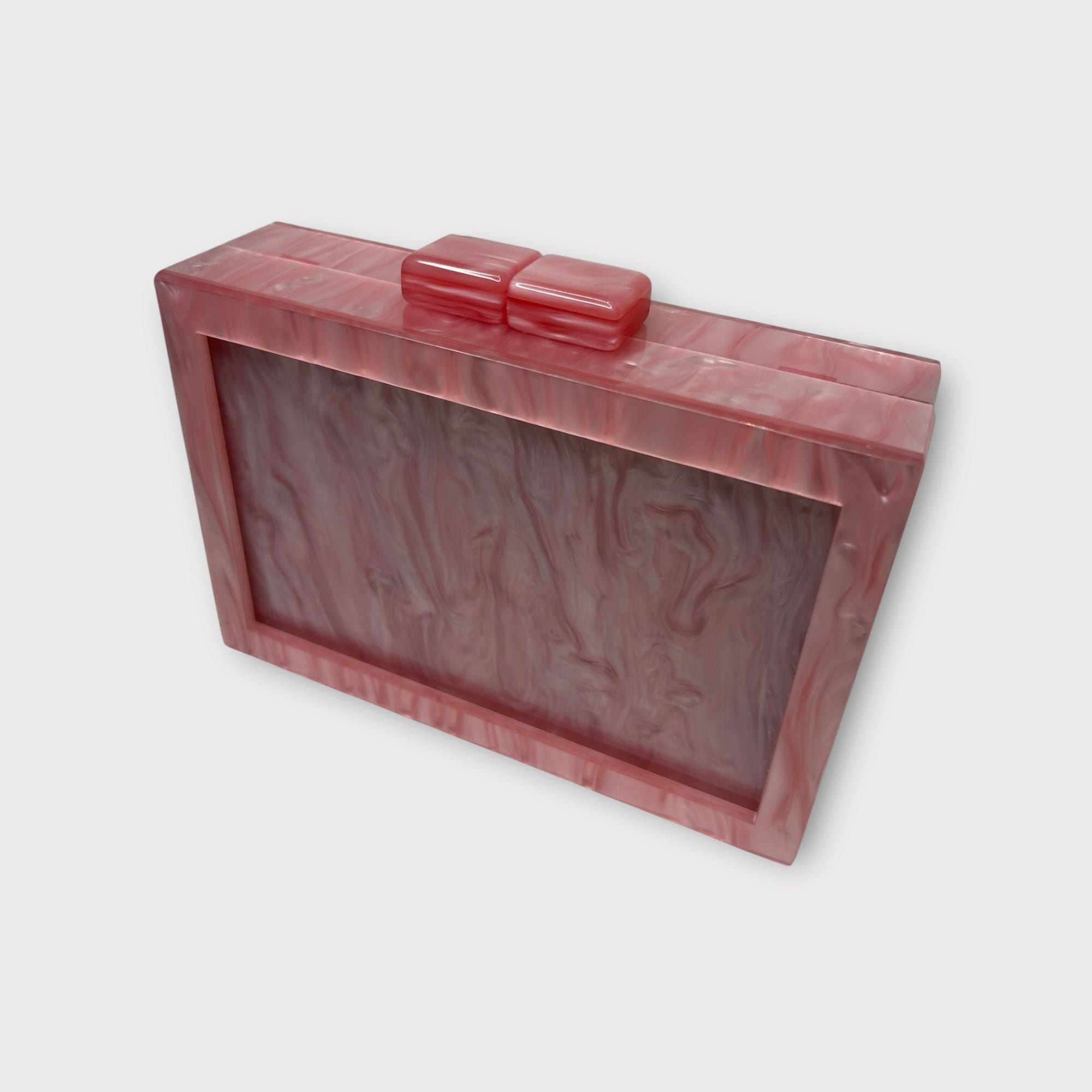 Self finishing Acrylic Clutch (PINK)