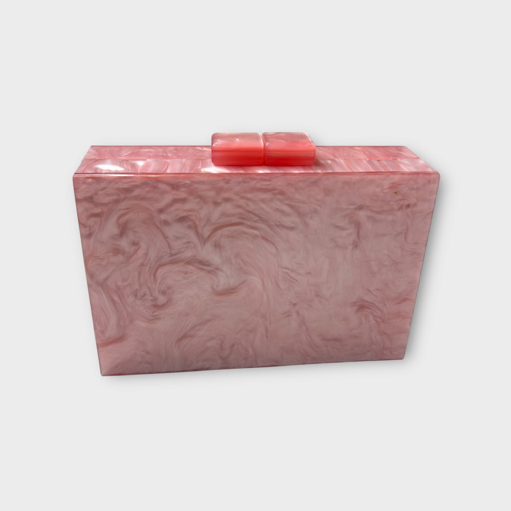 Self finishing Acrylic Clutch (PINK)