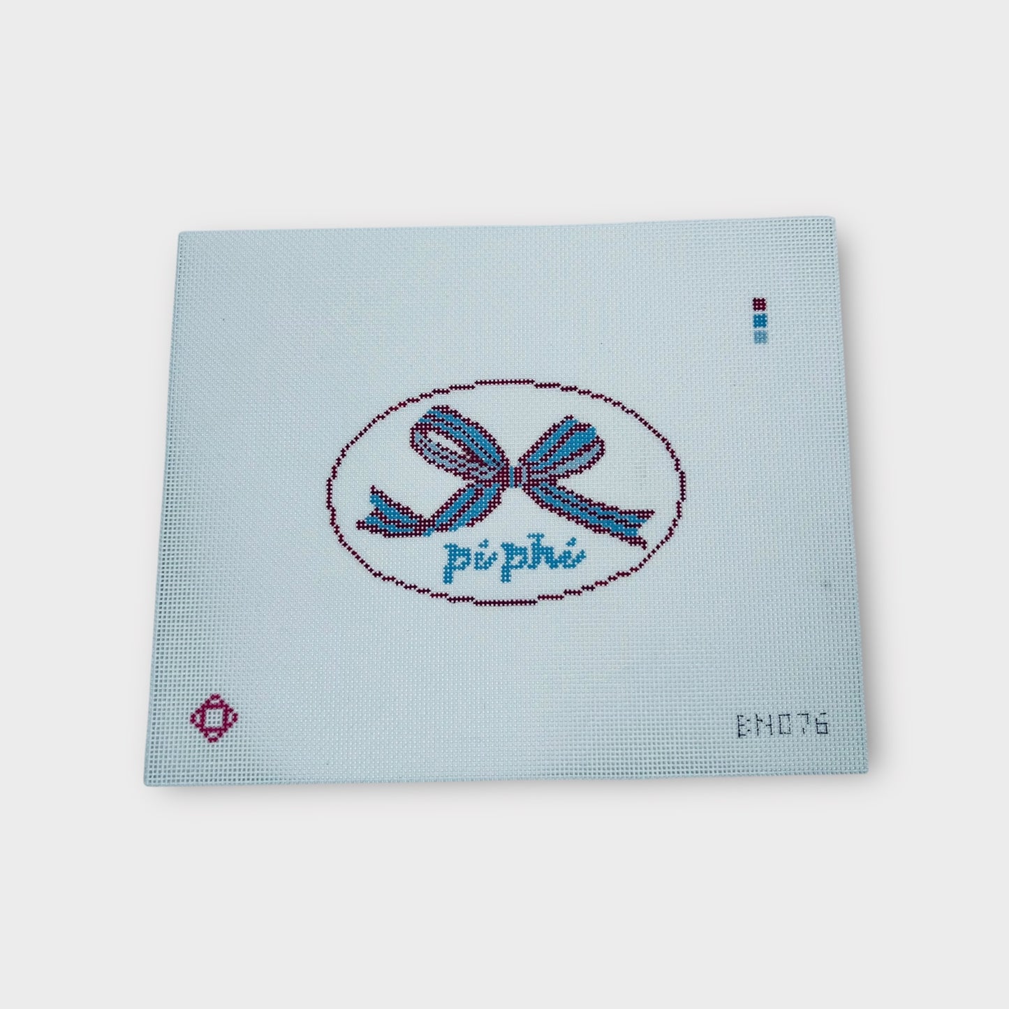 Pi Phi Needlepoint Ornament Canvas