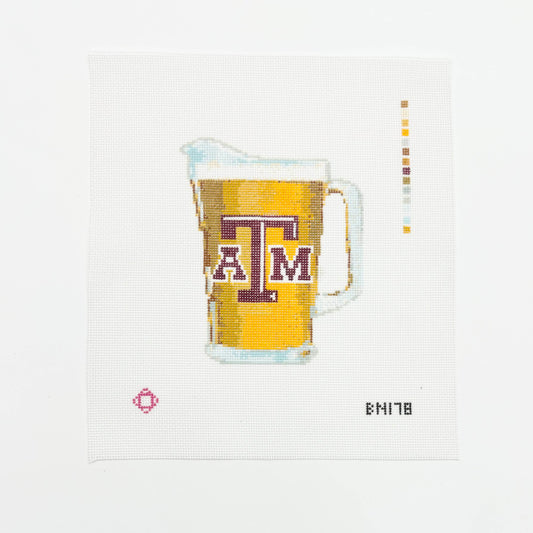 Texas A & M Ring Dunk Needlepoint Ornament Canvas