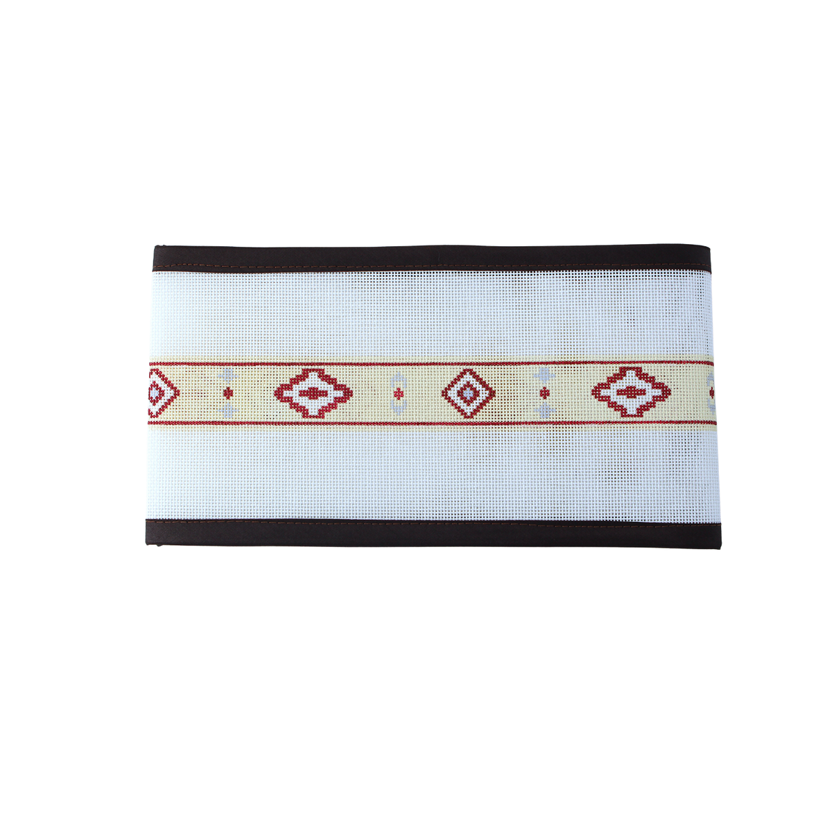 Maroon Southwestern Belt Needlepoint Canvas