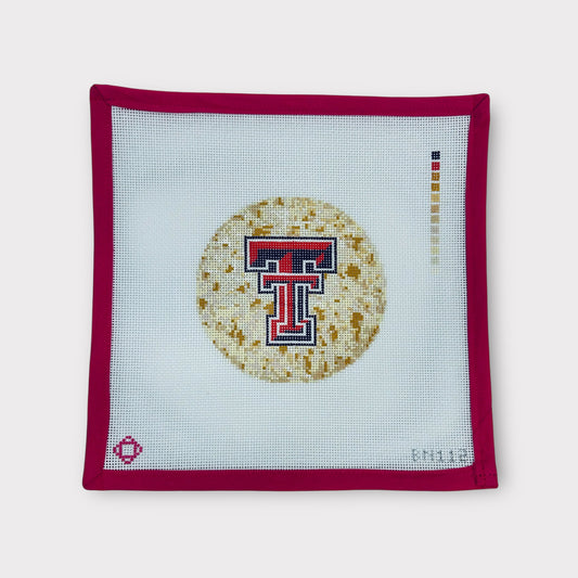 Texas Tech Flying Tortilla Needlepoint Ornament Canvas