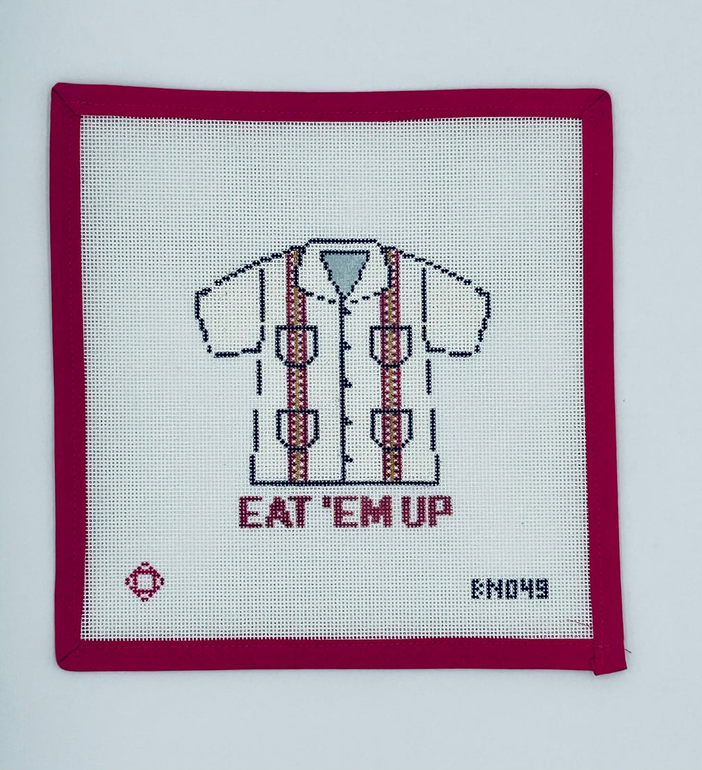 Collegiate Guayabera Needlepoint Ornament Canvas