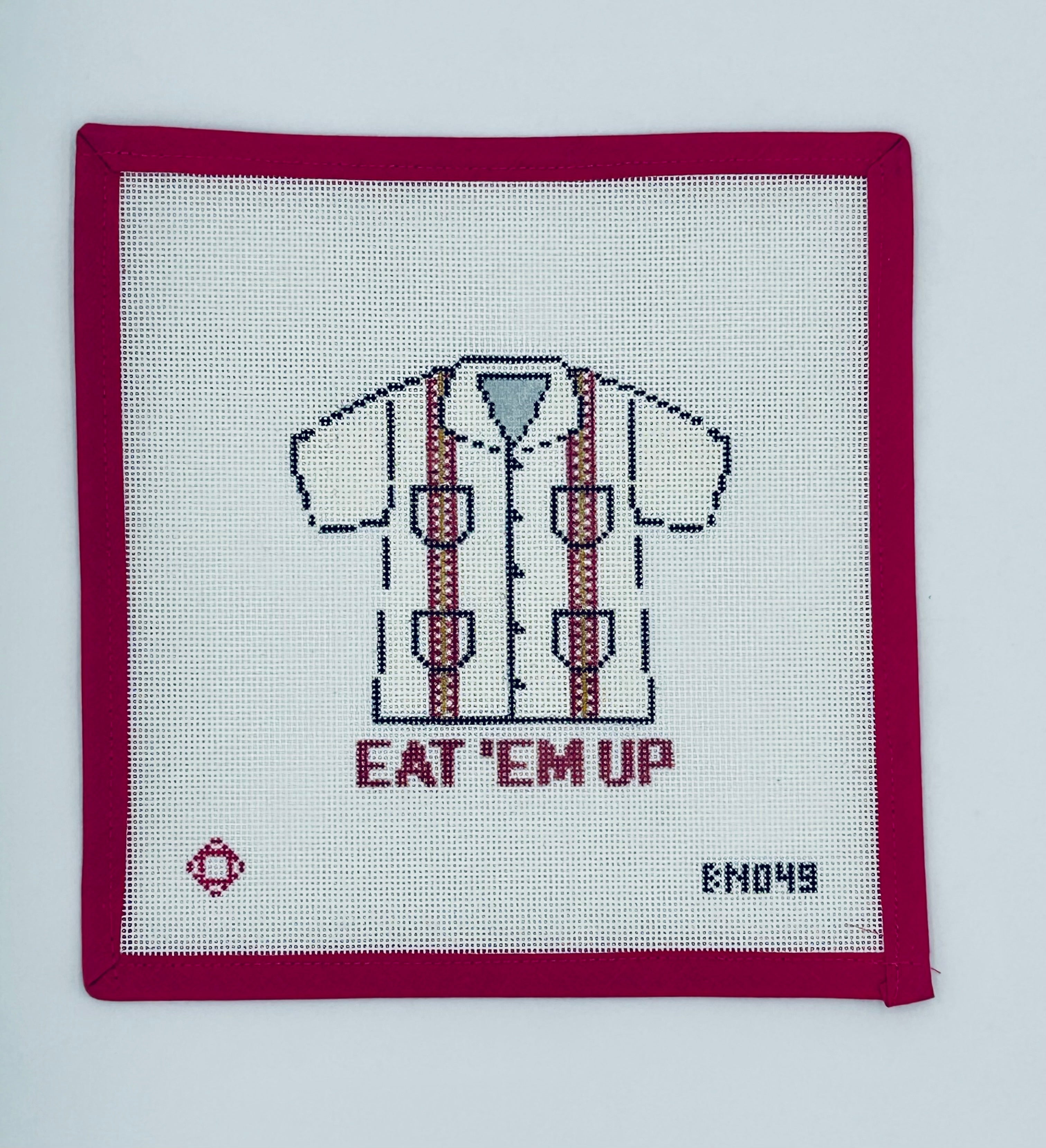 Collegiate Guayabera Needlepoint Ornament Canvas
