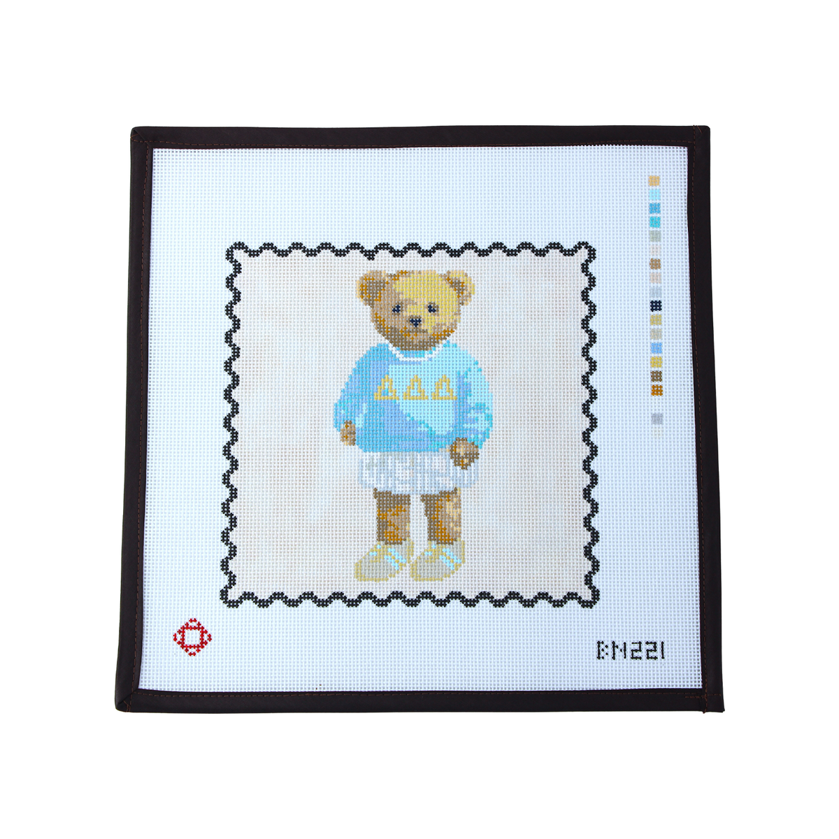 Tri Delta Bear Needlepoint Canvas