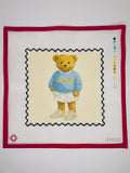 Tri Delta Bear Needlepoint Canvas