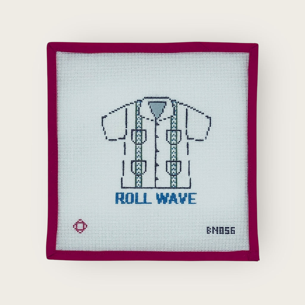 Collegiate Guayabera Needlepoint Ornament Canvas