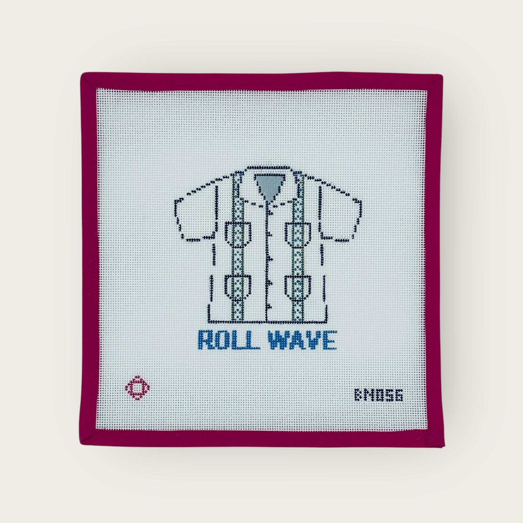 Collegiate Guayabera Needlepoint Ornament Canvas