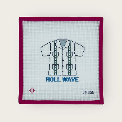 Collegiate Guayabera Needlepoint Ornament Canvas