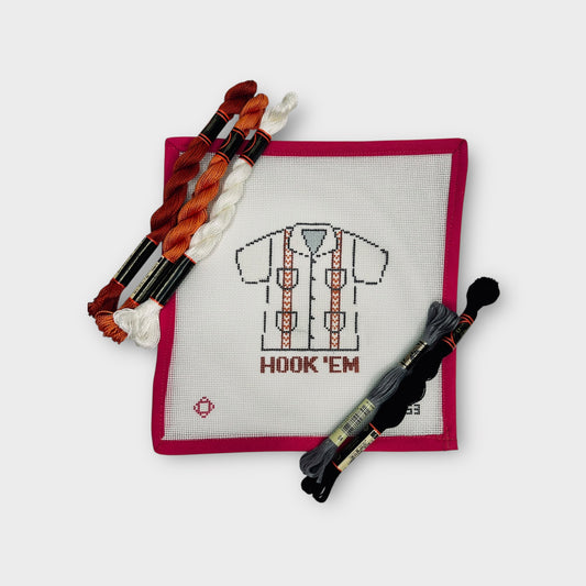 UT Guayabera Needlepoint Ornament Canvas