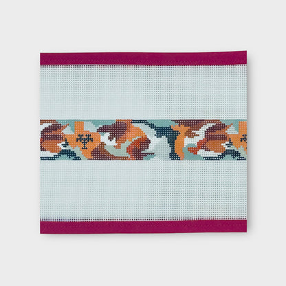 University of Texas Longhorn Camo Needlepoint Belt Canvas