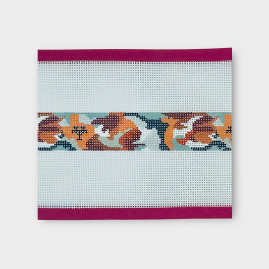 University of Texas Longhorn Camo Needlepoint Belt Canvas