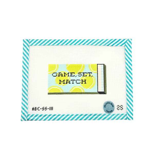 Game, Set, Match Matchbook Needlepoint Ornament Canvas