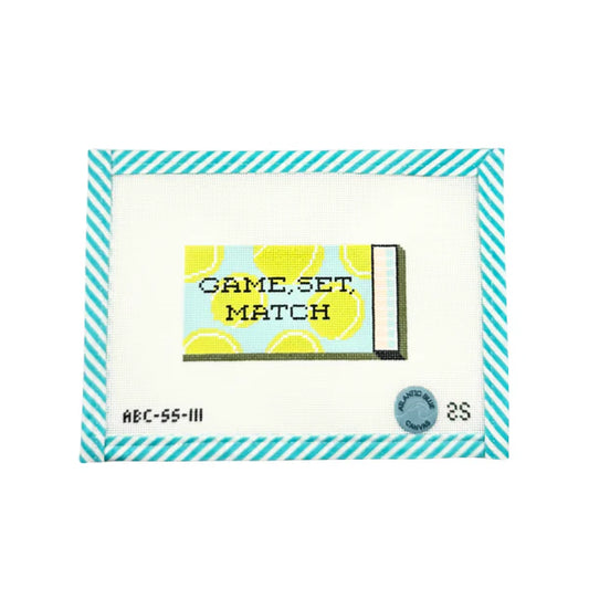 Game, Set, Match Matchbook Needlepoint Ornament Canvas