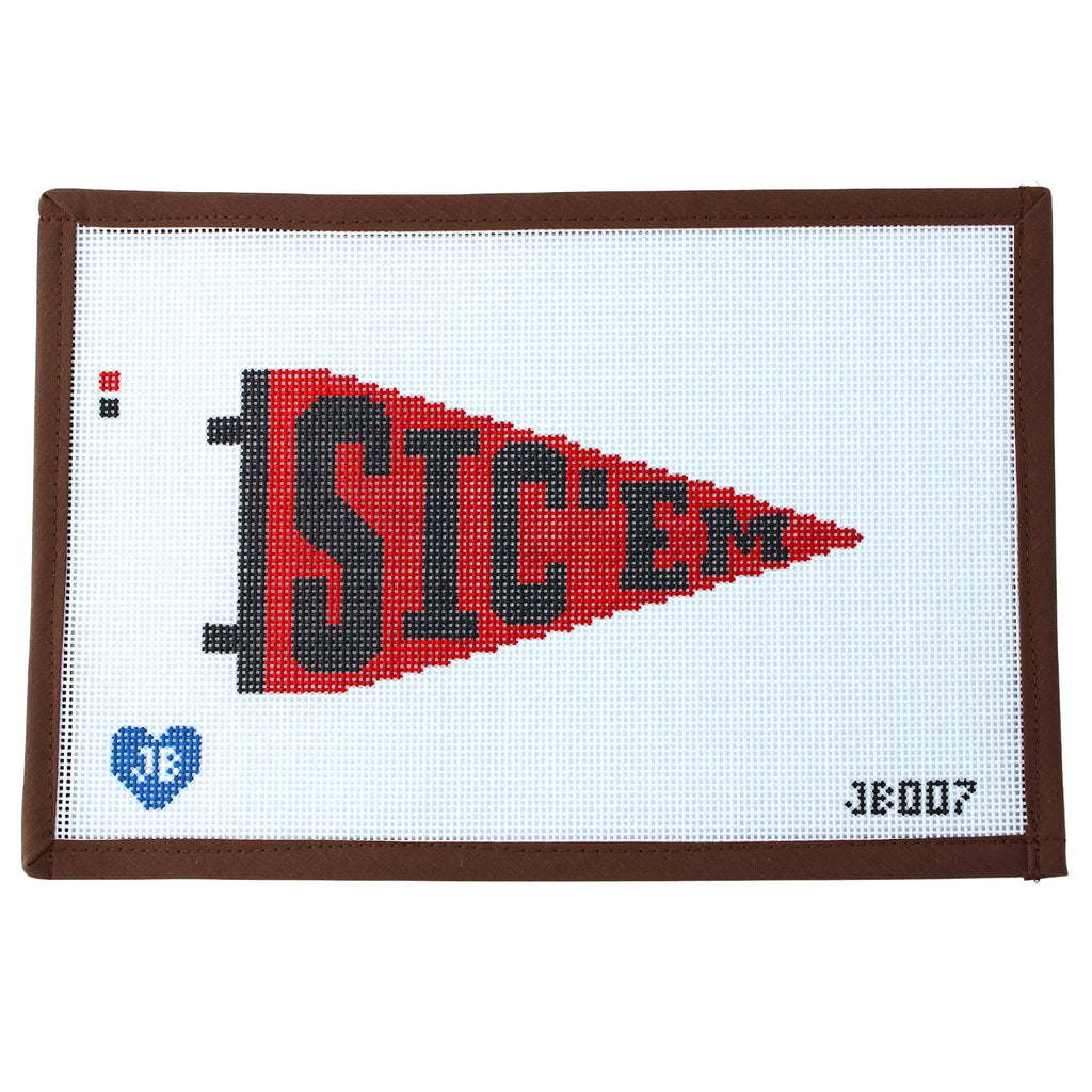 Georgia Bulldogs Pennant Pennant Needlepoint Canvas (Jocelyn Bezner Designs)