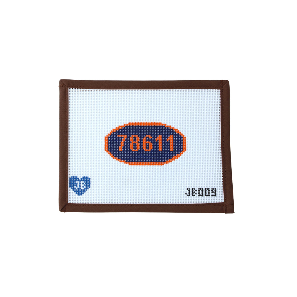 78611 Area Code Needlepoint Canvas (Jocelyn Bezner Designs)
