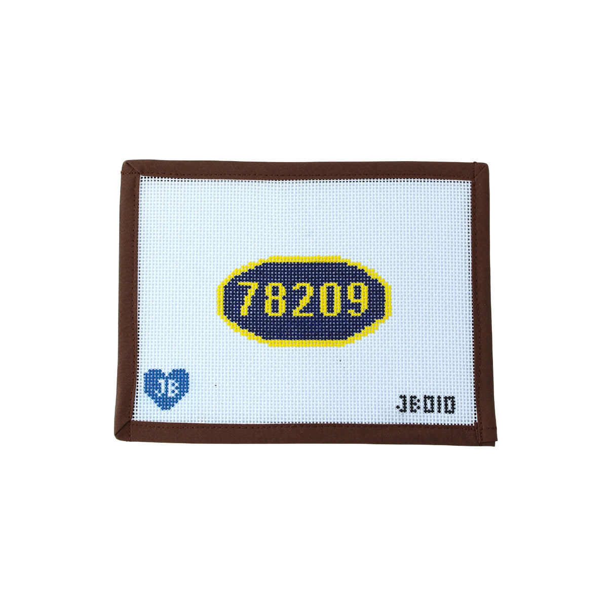 78209 Area Code Needlepoint Canvas (Jocelyn Bezner Designs)