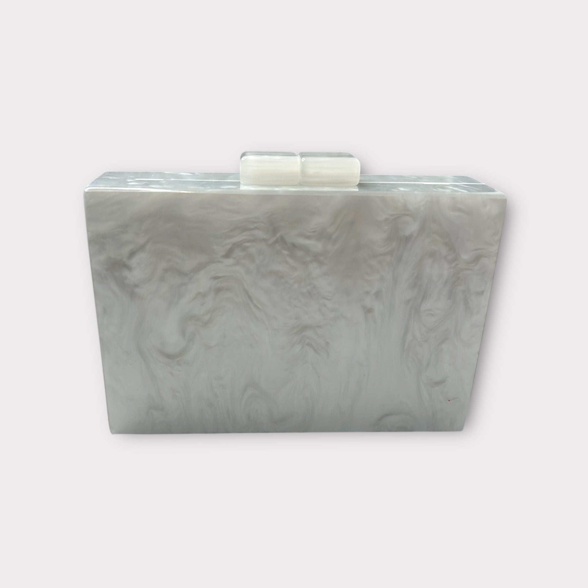 Self finishing Acrylic Clutch (WHITE)