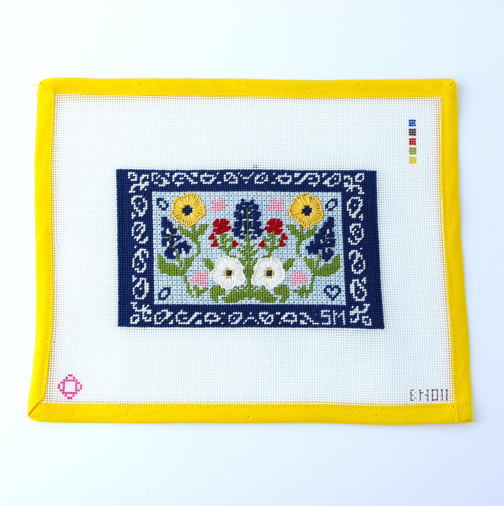 Wildflower Clutch Insert Needlepoint Canvas