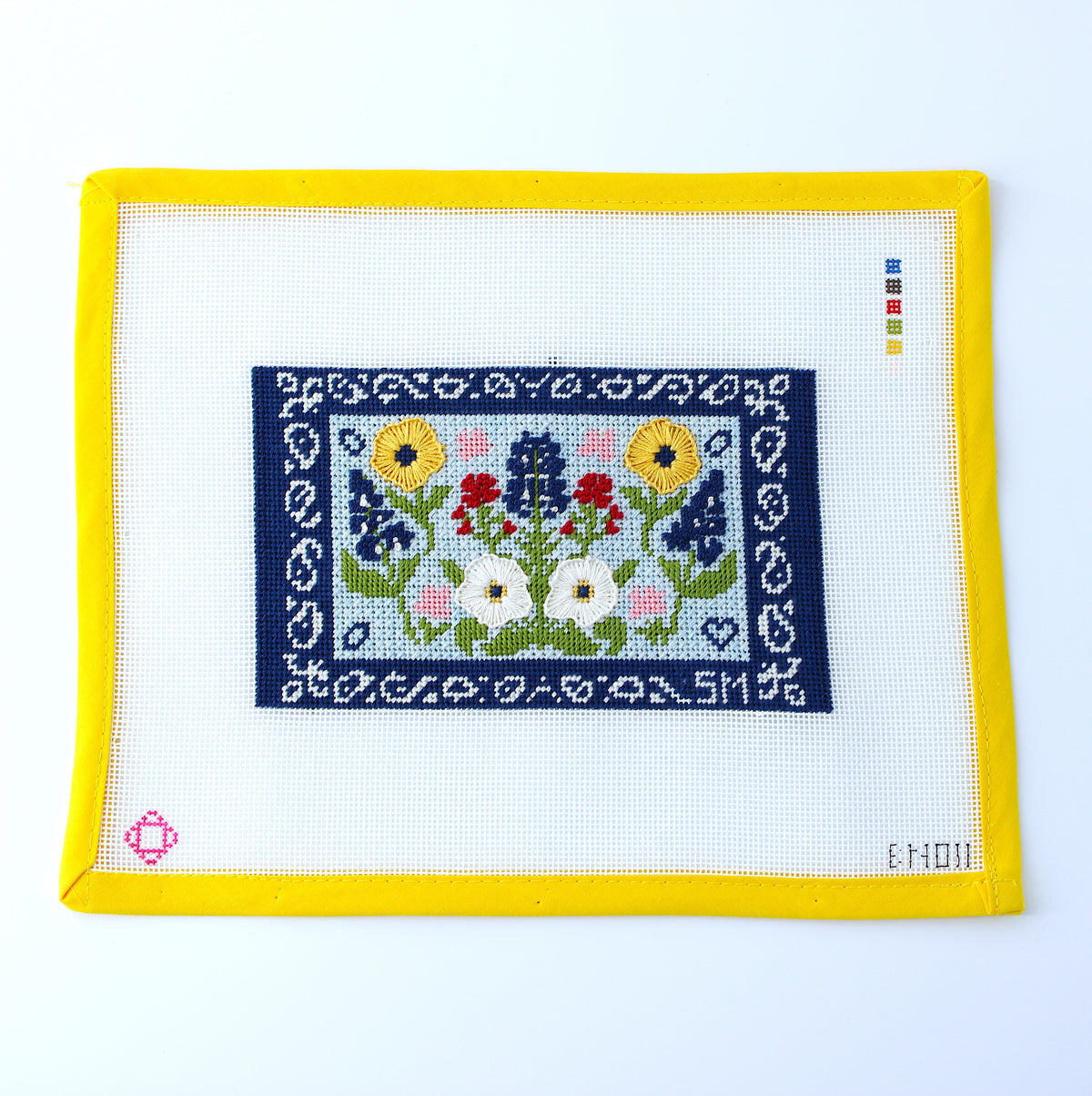 Wildflower Clutch Insert Needlepoint Canvas