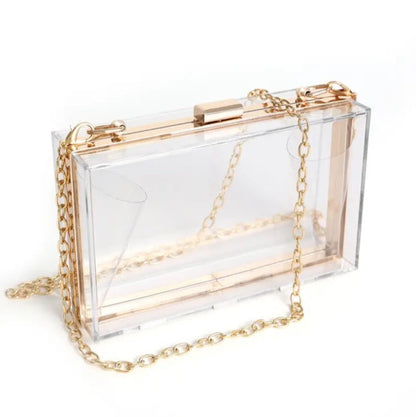 Clear Clutch (Gold Hard Clasp)